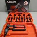 AOBEN Rivet Nut Tool Kit, Nutsert Gun Kit, Upgraded Rivnut Tool with 10 Metric and SAE Madrels, 100 Pcs Rivnuts, and Rugged Carrying Case