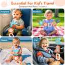 GRESEESM Montessori Busy Board for 1 Year Old, Toddlers Travel Toys for Ages 13, Sensory Activity Board for Airplane and Car, Baby Gifts for Boys Girls, Easter Basket & Stocking Stuffers