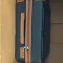 Carry On Luggage Set 22x14x9 Airline Approved Luggage Sets 3 Piece,Suitcases with Wheels,ABS Hard Case Luggage with TSA Lock Spinner Wheels(20 Inch,BP/TB) (Black)