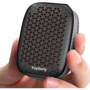 2026 Upgrade Wearable Bluetooth 5.4 Speaker, IPX7 Waterproof Clip-on Wireless Mini Portable Speakers, Built-in Mic, Hands-Free Music/Calls for Work/Cycling/Home/Party/Outdoor(Black)