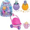 Hatchimals Alive, Hatch N Stroll Playset with Stroller Toy and 2 Mini Figures in Self-Hatching Eggs, Kids Toys for Girls and Boys Ages 3 and up