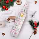 100 Sheets Pink Christmas Toile Tissue Paper, 20 x 14in Coquette Bows and Preppy Pine Cone Gift Wrap Paper for Christmas DIY Craft Winter Holidays Party Supplies (A)