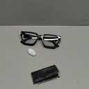 livho Oversized Blue Light Blocking Glasses for Woman - Rectangle Fashion Glasses for Computer, Chic Preppy Frame (All Black)