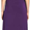 Urban CoCo Women's Scoop Neck Solid Sleeveless Summer Beach Tank Top Casual Maxi Dress (Purple, L)