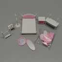 Realistic Miniature Doll Furniture for Dollhouse Bedroom Decor Desktop Mini Decor with Craftsmanship for Play and Mini House Scenes