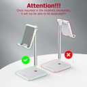 OMOTON Cell Phone Stand, Adjustable Angle Height Desk Phone Dock Holder for iPhone Air 17 Pro Max/Plus/XS/XR, Samsung Galaxy S20 / S10 / S9 / S8 and Other Phones (3.5-7.0-Inch)