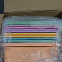 Taiyin 12 Pcs Plastic Flat Storage Tray Classroom Paper Bins Containers School Office Letter Basket Art Book Organization File Holder(Pastel Color)
