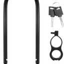 LuTuo Bike U Lock with 2 Keys Heavy Duty Anti Theft Bike Locks, 13.7mm Carbon Steel High Security U Lock for Bicycle with Mount Bracket, Extra Long Bicycle Lock for Scooter Mountain Road Bike