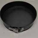 HIWARE 9 Inch Non-stick Cheesecake Pan Springform Pan with Removable Bottom/Leakproof - Black