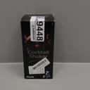 Glass Martini Shaker, 14.2 Oz Martini Shaker with Strainer for Home Use & Bar Cart (Gold)