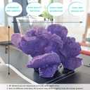 Artificial Sea Coral Statue, Coral Sculpture Resin Nautical Decor, Coastal Decorations for Home, Beach Themed Party Wedding Room Kitchen Table Shelf (Gradient Purple), 4.4 inches x 8.7 inches x 5.8 inches