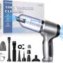 Saker Car Vacuum Portable Cordless 3 in 1 Handheld Car Vacuum 15000PA High Power with Brushless Motor and TypeC for Christmas Cars,Office,Home Cleaning HL107B (Silver)