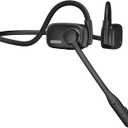 Bluetooth Headphones, Bluetooth V5.4 Wireless Headphones with Noise Cancelling Mic, 12H Playtime, 15.4mm Diaphragm Driver, Open Ear Headset for Office Meeting Running Cycling Driving (Black)