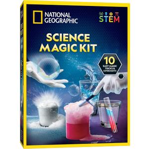 National Geographic Magic Chemistry Set  Science Kit for Kids with 10 Amazing Magic Tricks, STEM Projects and Science Experiments, Science Toys, Great Gift for Boys and Girls 8-12