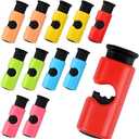 AmoreAngel Crafts 12 Pack Bread Bag Clips，Squeeze Lock Food Bag Clips, Plastic Sealing Clip for Bread, Snacks, Chips ，6 Color, Easy Grip, Airtight Seal