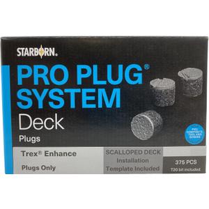 Starborn Pro Plug System Toasted Sand PVC Composite Deck Boards, Covers 100 Sq Ft Includes Plugs Only