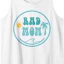 Rad Mom The Big One 1st Birthday Surf Family Matching Tank Top, S