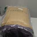 Geniospin Purple Full Comforter Set - 7 Pieces Eggplant Comforter Full Size, Solid Bedding Set for All Season, Textured Bed in a Bag with Sheets (Full (80"x90"))