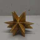 Braxio Modern Style Indoor Home Decor - Resin Gold Multi-Angle Stars Abstract Geometric Sculpture for Living Room Office Desk Bookshelf Table Decor Home Decorations 7 * 7 * 6 Inch