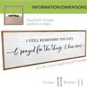 I Still Remember The Days I Prayed Sign Wall Decor 40''15'' Rustic Large Wooden Framed For Family Living Room Vintage Farmhouse Inspirational Home Wall Art Hanging Decoration (Wood)