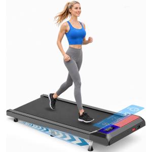 Gkyet Walking Treadmill Pad with Incline, 2.5 HP Under-Desk Treadmill Home Running Pad LED Display Exercise Machine with Remote Control