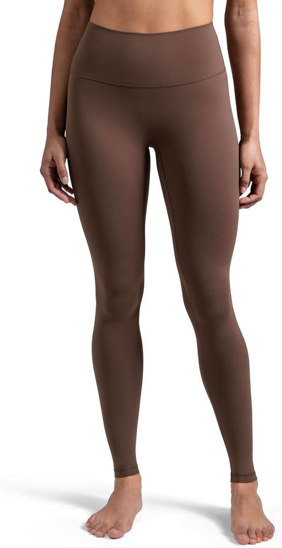 Colorfulkoala Dreamlux No Front Seam Leggings 25"/28" Inseam (Brown, XXL)