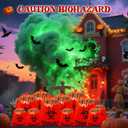 2 x 12 Pcs Large Halloween Leaf Bags Biohazard Halloween Decorations Halloween Trash Bags for Leaves Plastic Yard Lawn Waste Bags Scientist Biohazard Bags Outdoor Biohazard Zombie Party Decorations (Red)