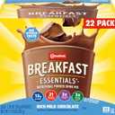 Carnation Breakfast Essentials Powder Drink Mix, Rich Milk Chocolate, 22 Count Box of 1.26 Ounce Packets, BBD: 07/07/2021