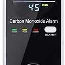 KH Alert 3 in 1 Carbon Monoxide Detector, KH Alert Portable Carbon Monoxide Detectors for Travel, Plug in Carbon Monoxide Detector with Temperature Humidity Sensor Builtin, Easy to Read & Install