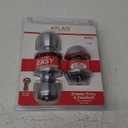 Atlas Classic Entry Locking Door Knob and Deadbolt Combo Kit, Satin Nickel