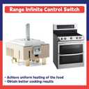 EBF62174907 Infinite Control Switch Compatible with LG Range Surface Element Rotary Switches Replace EBF62174902 EBF62174904 PER001-12LG D PER001-12S D