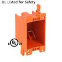 [12 Pack] CLOUDY BAY Single Gang Electrical Outlet Box,14 Cubic Inch Junction Box,Old Work Box,UL Listed