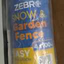 ZEBRO 4' x 100' Black Plastic Garden Fence Roll  Light Duty Mesh Fencing for Temporary Fence, Snow, Garden Netting, Animal Barrier, Agricultural Fencing & Lawn Protection