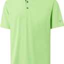 Mens Golf Shirt Short and Long Sleeve Moisture Wicking Dry Fit Performance Solid Casual Pique Golf Polo Shirts for Men Size S