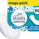 Lil-Lets Maternity Pantyliners, 90 x Ultra Slim Pantyliners, 3 Packs of 30 Pant Liners, for Pre & Post Birth Use, Light Bladder Weakness, Discharge or Spotting