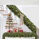 9FT Thick Christmas Garlands with 240 Cedar Branches, 50 Lights, Green Cedar Garland for Christmas Decorations, Artificial Greenery Garland for Table Mantle Wall Indoor Outdoor Holiday Decor (Cedar Pre-lit 9FT Ultra Full(1200 Tips))