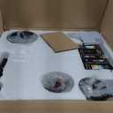 21" Boho Rattan Ceiling Fans with Lights,Flush Mount Caged Ceiling Fan with Remote Indoor,6 Speed, Timing, APP Remote Control,Includes 5 LED Bulbs for Bedroom,Kitchen,Living Room,Farmhouse