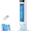 Evaporative Air Cooler, [9.5L large Water Tank]3-in-1 Portable Air Conditioners for Room, 3 Speeds, Fast Cooling Portable AC Unit w/7H Timer/Remote, Quiet Swamp Cooler for Bedroom Office