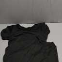 Peauty Maternity Ribbed Crew Neck Bodycon Dress Short Sleeve Baby Shower Dress Casual Lounge Pregnancy Dress Size M