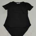 MANGOPOP Women's Round Neck Short Sleeve T Shirts Basic Bodysuits (XX-Large)