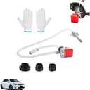 Automatic Fuel Transfer Pump with Auto-Stop, Portable Automatic Fuel Transfer Pump Kit, Sensor Overfill Protection, Fast and Safe Portable Gas Can Pump for Oil, Diesel, Gasoline (1set, white)