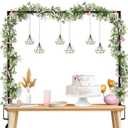 WYTAOHZL Over The Table Rod Stand with Clamps Adjustable 13''-42'' Tall 29"-98" Length Metal Table Rod Arch Hanging Stand for Wedding Birthday Party Decoration,Black
