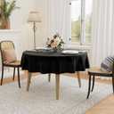 Tablecloth Round D48 Black