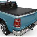 AUTOSAVER88 Soft Quad-fold Truck Bed Tonneau Cover Compatible with 2002-2025 Dodge Ram 1500 (Classic & New), 2003-2025 Dodge Ram 2500 3500 6.4ft Bed Without Rambox