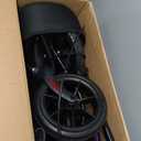 WALK MATE 3 Wheel Rollator Walker with Seat for Slim Seniors, Padded Backrest Lightweight Foldable Walker Ideal for Elderly, 8 Inch Tri-Wheel Modern Mobility Walking Aid Aluminum, Black