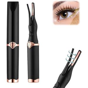 Electric Eyelash Curlers, 2025 Upgrade Heated Eyelash Curler for Women,Mini Electric Eye Lash Curler with 3 Heat Modes,Fast Heat up in Finalize Eyelash Holder Tool (Black/1pcs)