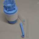 Water Bottles Dispenser Blue Manual Hand Pressure Drinking Fountain Pressure Water Press Pump