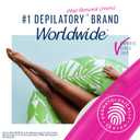 Veet Sensitive Skin Hair Removal Cream For Women, Painless Bikini Hair Removal Gel, Dermatologically Tested Depilatory Cream For Bikini Line, Legs, Arms, Underarms, 13.5 FL OZ Pump Bottle with Tool
