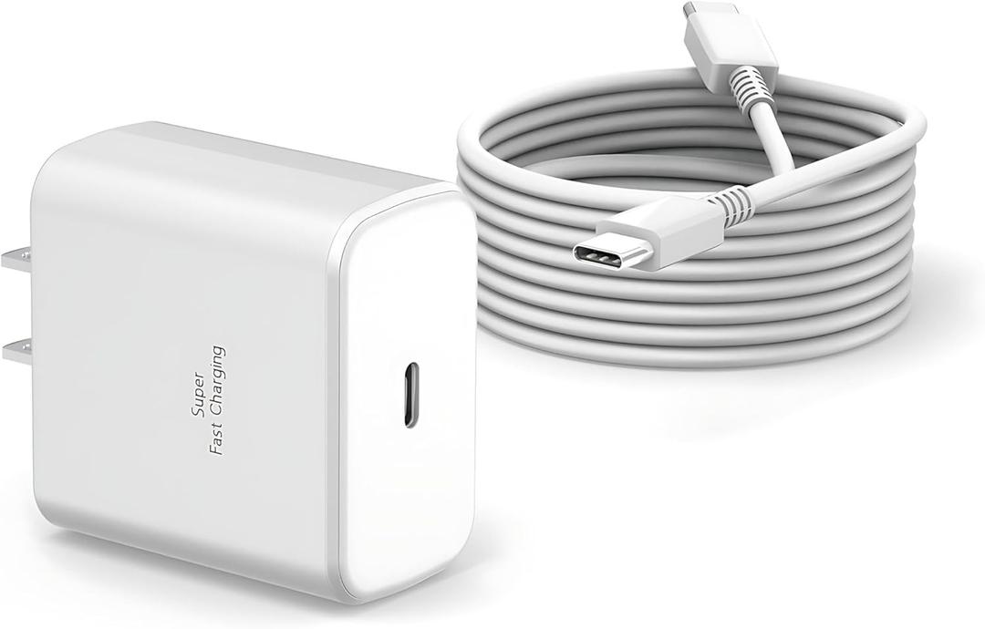 USB C Charger for Samsung Super Fast Charger 45W Android Phone Charger Fast Charging Block with 5FT Type C Cords for Samsung Galaxy S25 Ultra/S24 Ultra/S24+/S23 Ultra/S23/S22/S21,Note20 10,Tab S11 S9