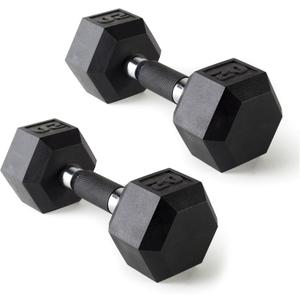 CAP Barbell Coated Dumbbell Weight | Multiple Options Pairs & Sets (20 lb - Count of 1)
